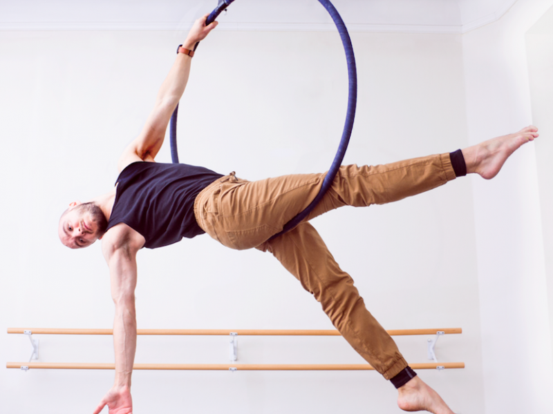 Body relaxation through Air Yoga and Air Hoops in Bucharest