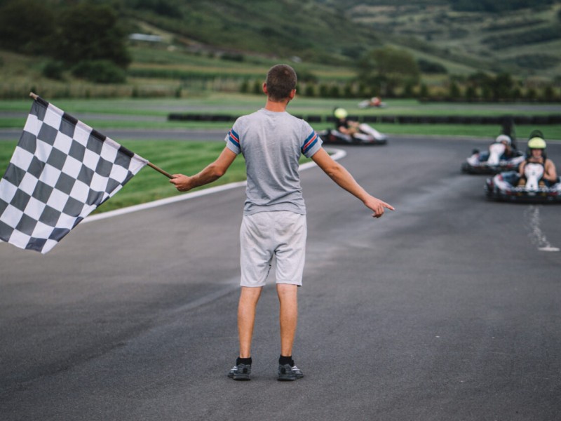 Outdoor karting for adults and children - Adrenaline at maximum heights