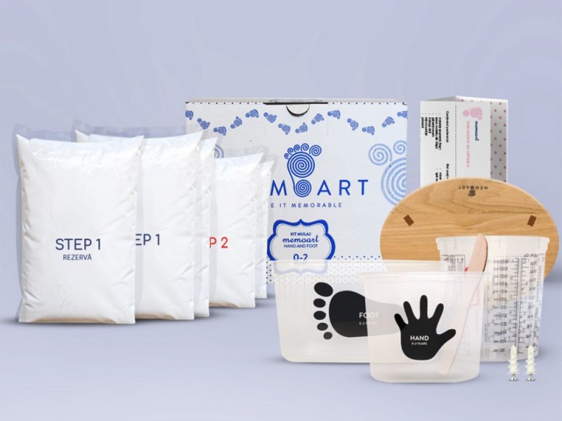 Ofera un cadou inedit - Kit mulaj maini pentru cuplu, familie sau bebe