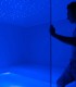 Complete relaxation in Epsom salt flotation therapy and massage