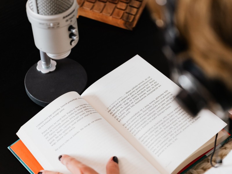 Turn the story in the book into an audiobook for your child