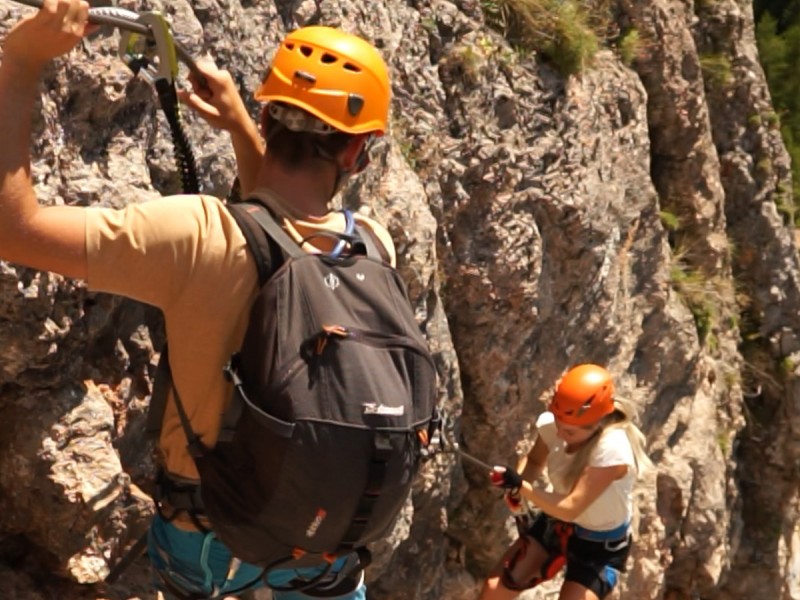 Via Ferrata in the Bicaz Gorge National Park area