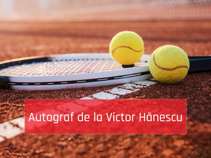 For tennis lovers: racket or cap signed by Victor Hanescu