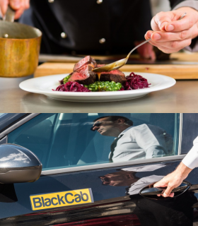 Romantic dinner and transportation with Blackcab driver