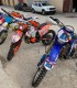 Train for enduro competition on Husqvarna motorcycles