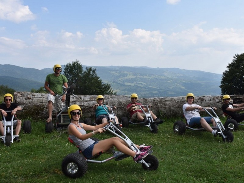 Aventura cu Mountain Cartul la Lacul Sfanta Ana pentru grupuri