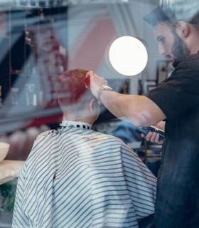 Relaxation and romance - Haircut and shave for HIM and a romantic dinner