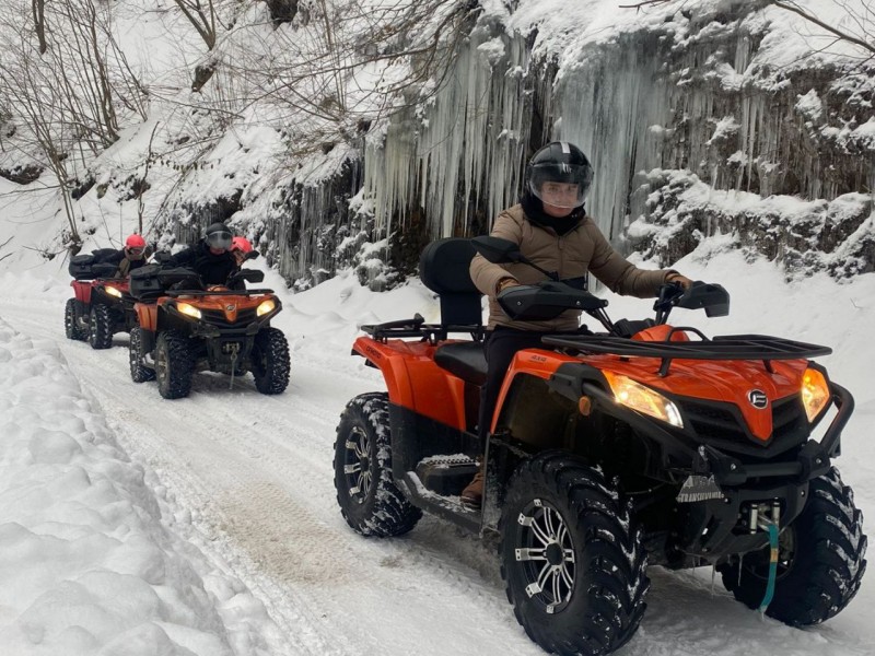 ATV initiation tour at Stur Waterfall in Baia Mare