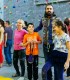 Climbing initiation for father and son in Bucharest