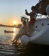 Romantic sunset sailboat ride on the Black Sea