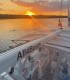 Romantic sunset sailboat ride on the Black Sea