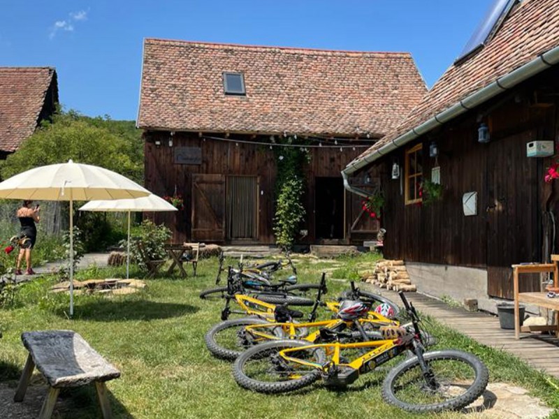 Guided E Bike tour in the village of Viscri or Poiana Brasov