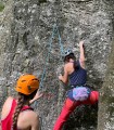 Rock climbing for adults and children at Cheile Turzii