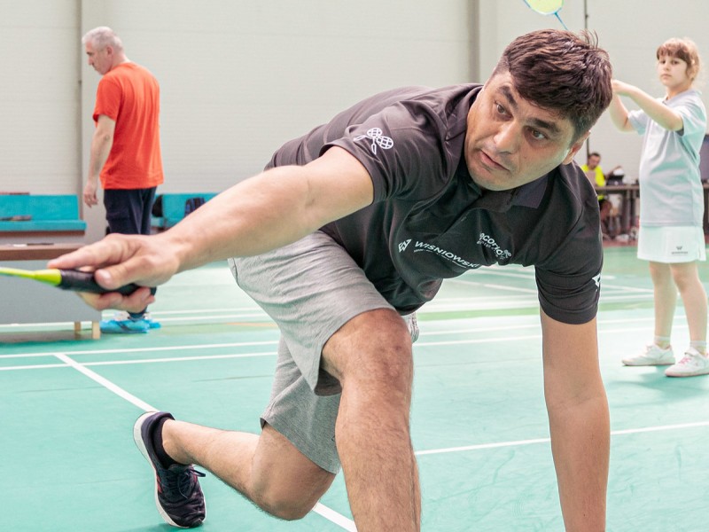 Individual badminton training with Carmen Blanaru