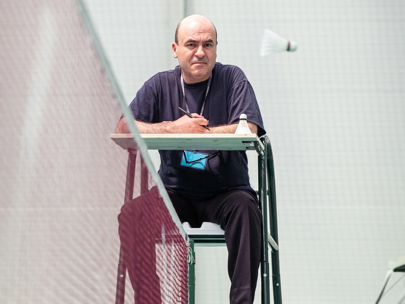 Individual badminton training with Carmen Blanaru