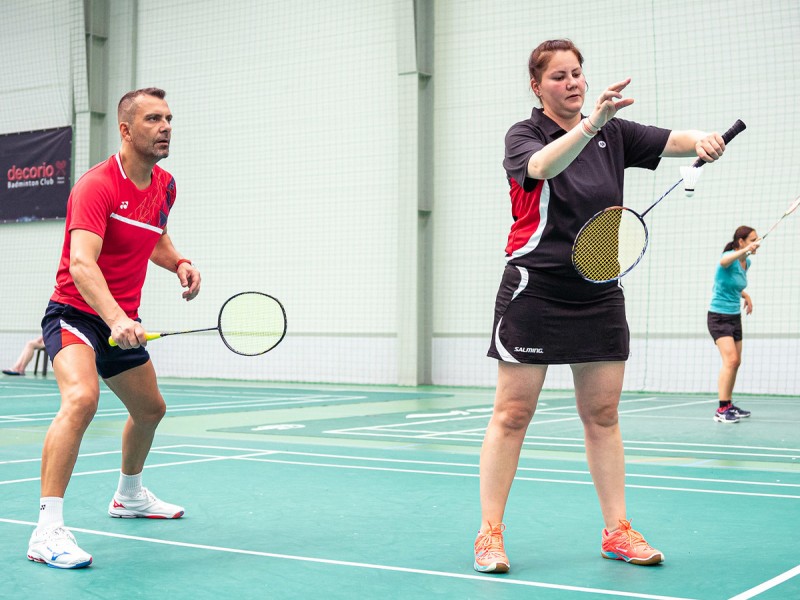 Antrenament de badminton pentru un grup de 6 persoane cu Carmen Blanaru