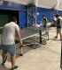 An hour of table tennis (ping pong) on a heated court near Craiova