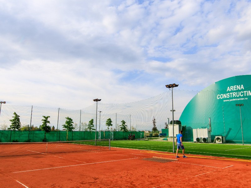 Play tennis on a modern court in Timisoara