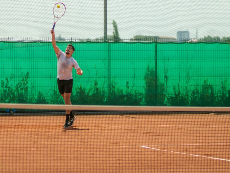 Play tennis on a modern court in Timisoara