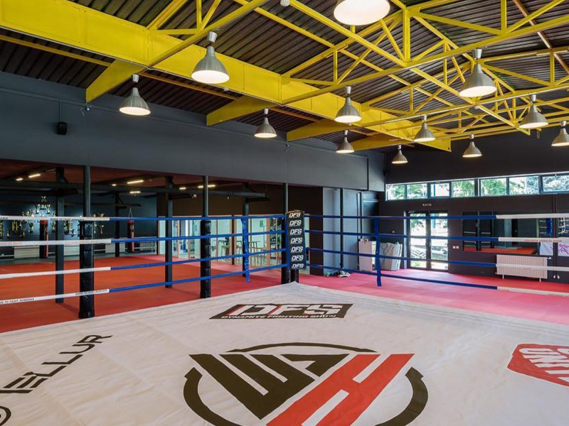 Kickbox with co-workers with Catalin Morosanu in Bucharest