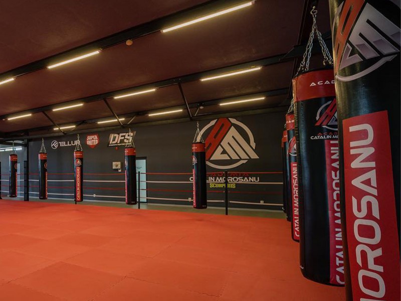Kickbox with co-workers with Catalin Morosanu in Bucharest