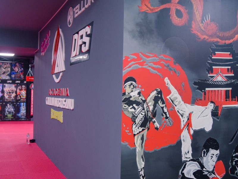 Kickbox cu colegii de munca alaturi de Catalin Morosanu in Bucuresti