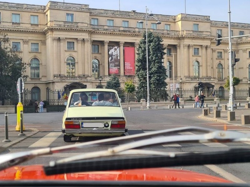 Drive a Dacia 1300 like an 80s rockstar - historical tour in Bucharest