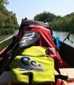 Stand up paddle in the Danube Delta - paddle, on the surfboard, on the Danube canals