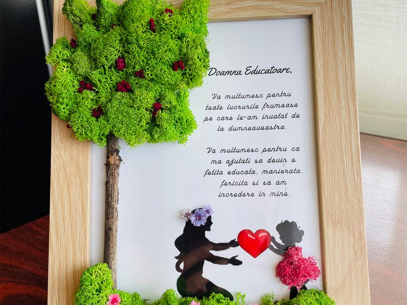 Tablouri handmade personalizate, din licheni, pentru orice ocazie
