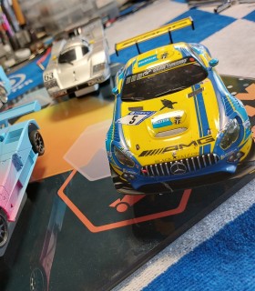 Childhood fun in a remote control car race in Bucharest