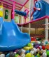Party at a children's playground with heated pool