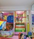 Party at a children's playground with heated pool