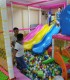 Party at a children's playground with heated pool