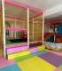 Party at a children's playground with heated pool