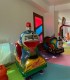 Party at a children's playground with heated pool