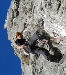 Climbing initiation course in Trascau Mountains