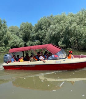 5 hour boat ride on the Tulcea-Mila 23 route in the Danube Delta