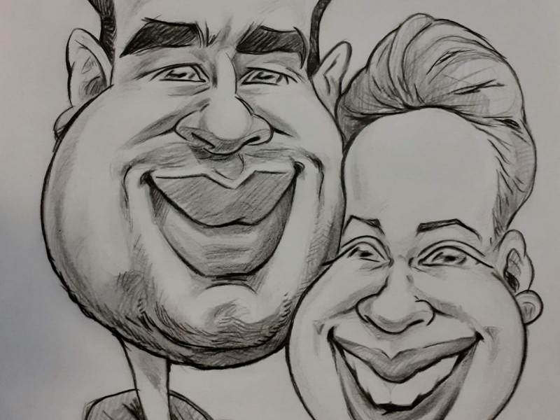 Ofera un cadou funny - caricatura color sau alb negru