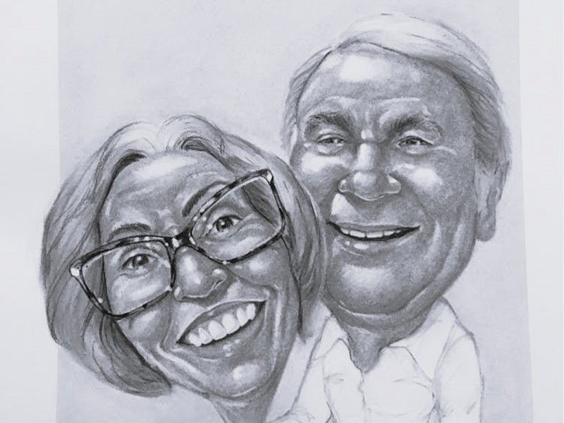 Ofera un cadou funny - caricatura color sau alb negru