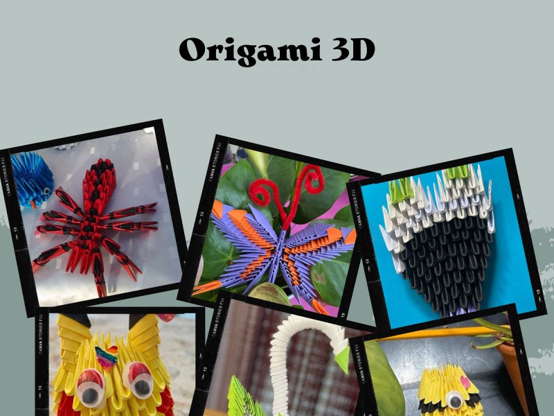 Online 3D Origami workshop for children between 8-12 years old