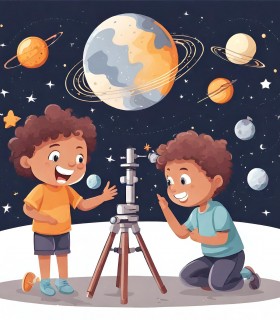 Atelier individual de astronomie, pentru copii intre 6-10 ani