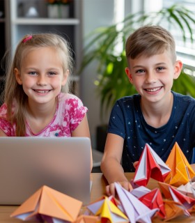 Atelier online de Origami pentru copii de 7-10 ani + kit creativ