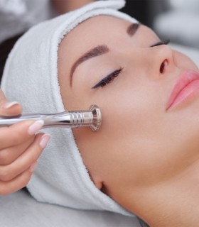 Facial treatment and make-up for HER special day
