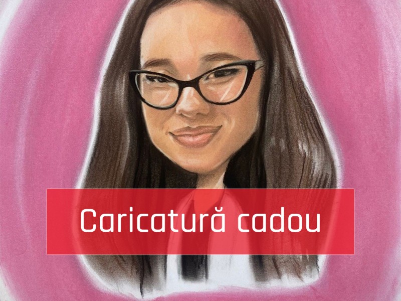 Ofera un cadou funny - caricatura color sau alb negru