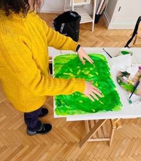 Intuitive painting workshops in Bucharest
