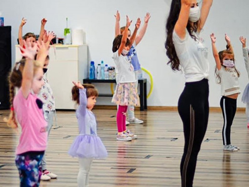 Modern dance classes for children 2-4 years old, in Bucharest