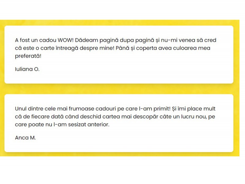 Cadou aniversar unic - o carte personalizata in functie de data nasterii