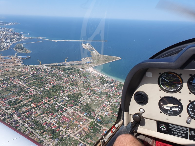 Head in the clouds - smooth flight over the Black Sea