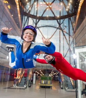 Climb to the roof of The O2 and experience skydiving with a loved one in the UK