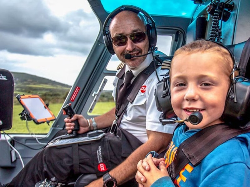 Helicopter flight for 2 people in the UK